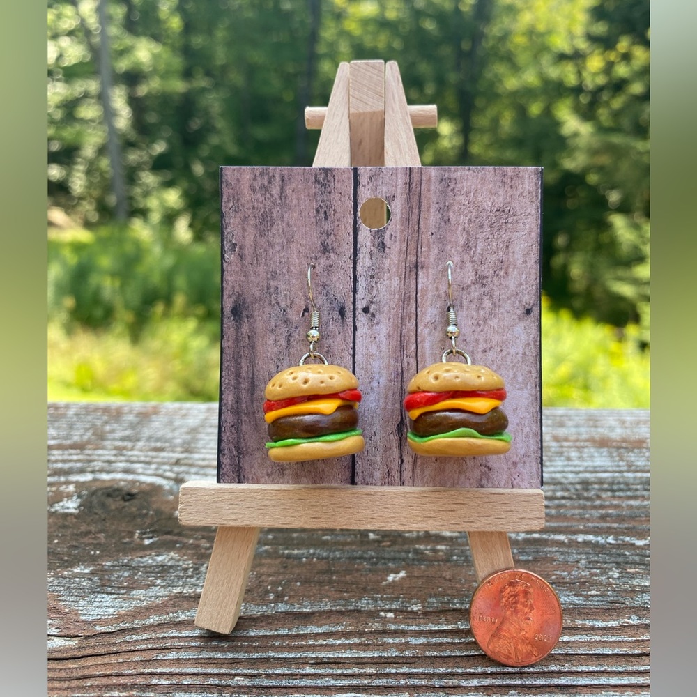 Burger Dangle Earrings